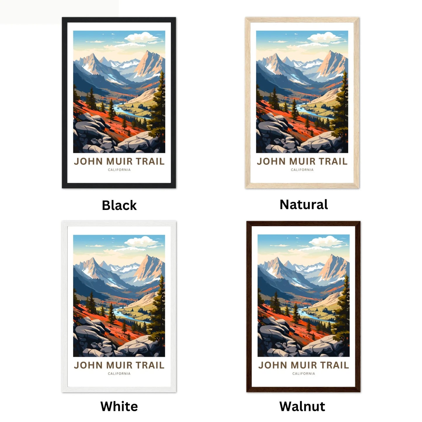 John Muir Trail Travel Poster