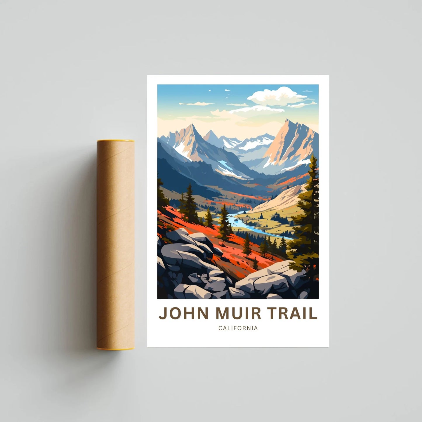 John Muir Trail Travel Poster