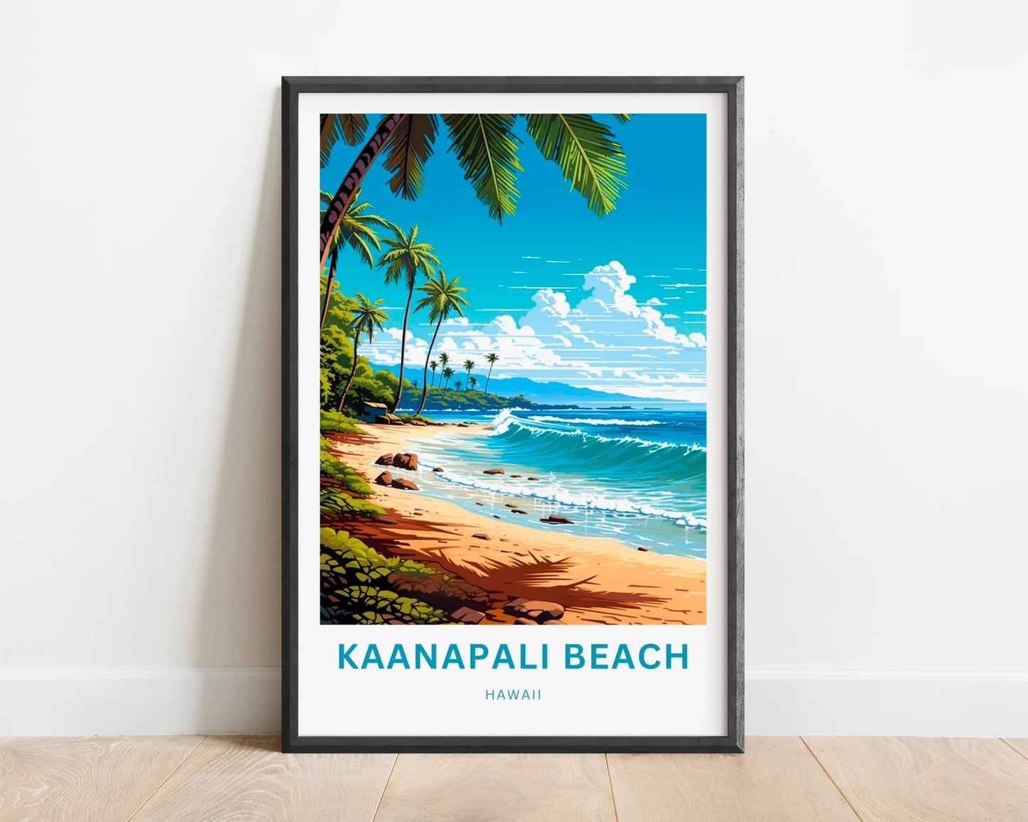 Kaanapali Beach Travel Poster