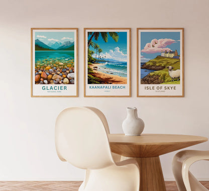 Kaanapali Beach Travel Poster