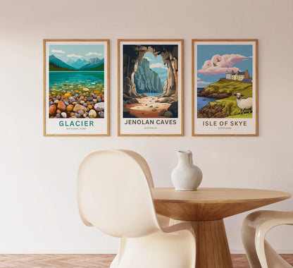 Jenolan Caves Travel Poster