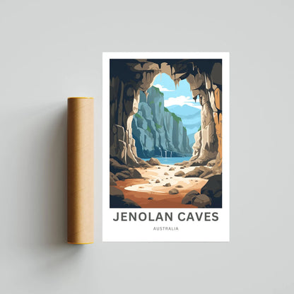 Jenolan Caves Travel Poster