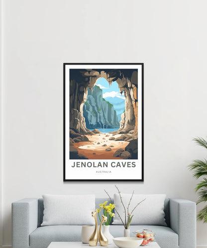 Jenolan Caves Travel Poster