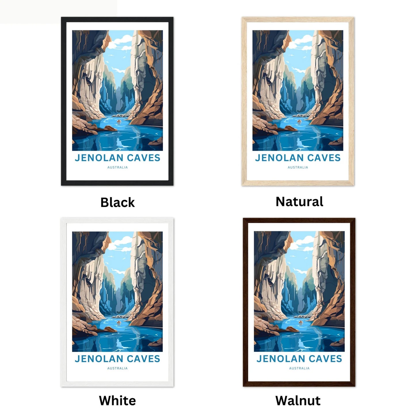 Jenolan Caves Travel Poster