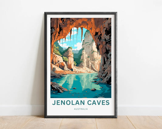 Jenolan Caves Travel Poster
