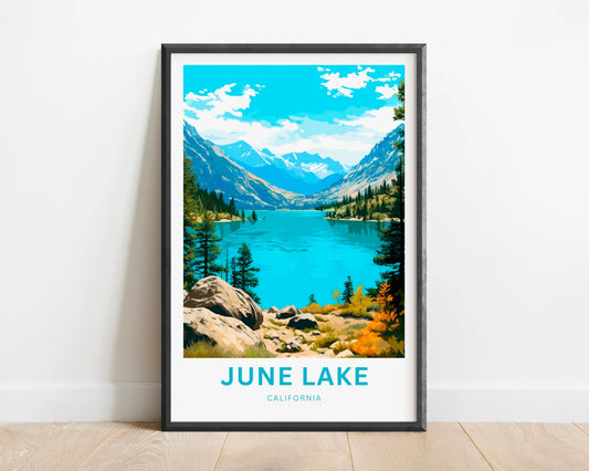 June Lake Travel Poster