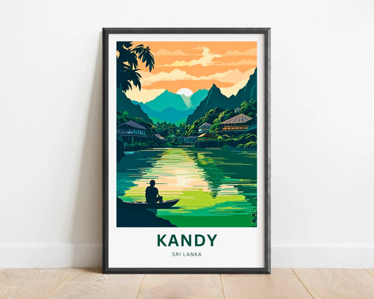 Kandy Travel Poster