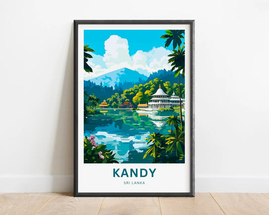 Kandy Travel Poster