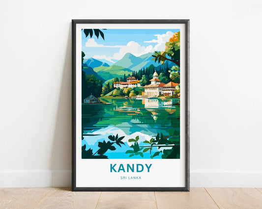 Kandy Travel Poster