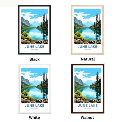 June Lake Travel Poster