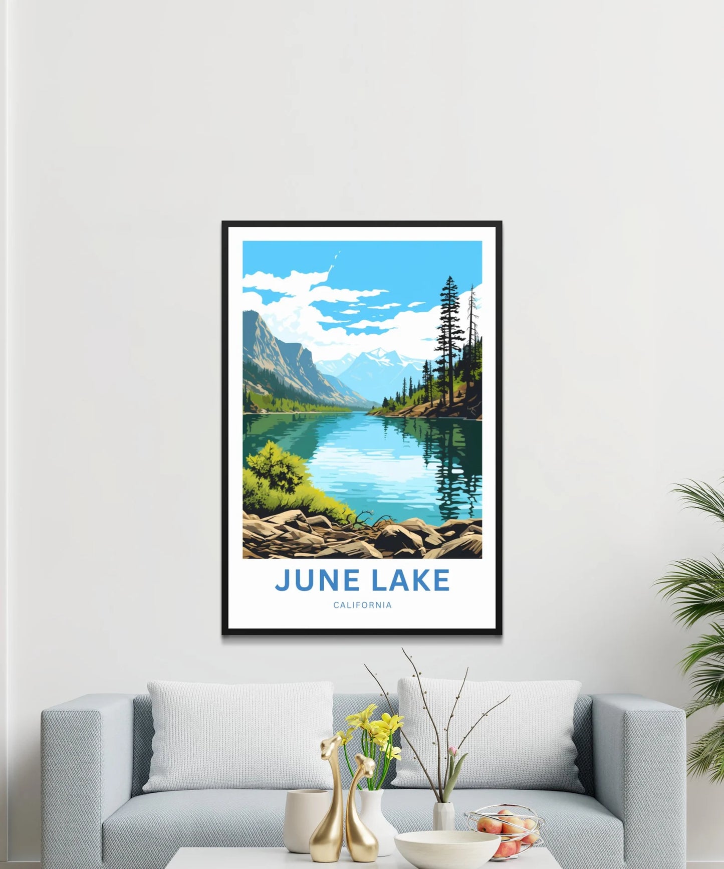 June Lake Travel Poster