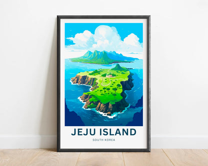 Jeju Island Travel Poster