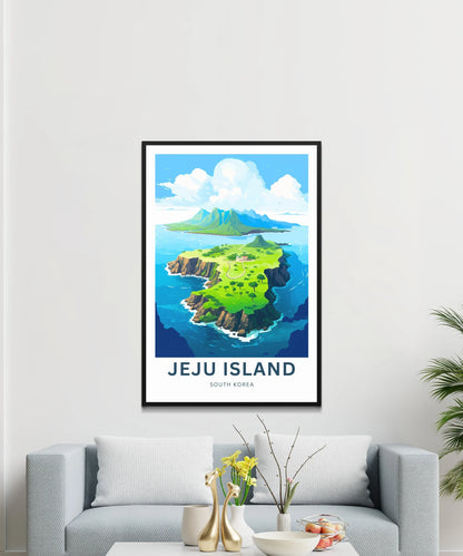 Jeju Island Travel Poster