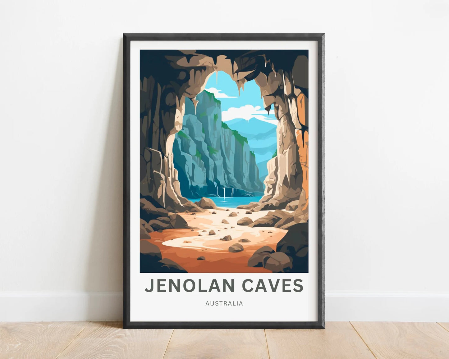 Jenolan Caves Travel Poster