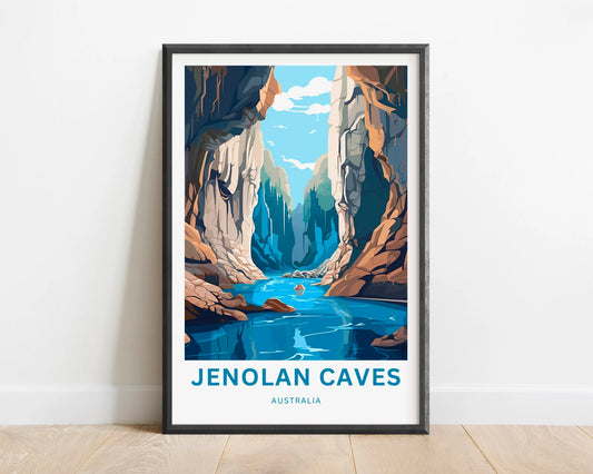 Jenolan Caves Travel Poster