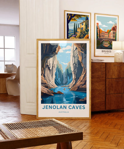 Jenolan Caves Travel Poster
