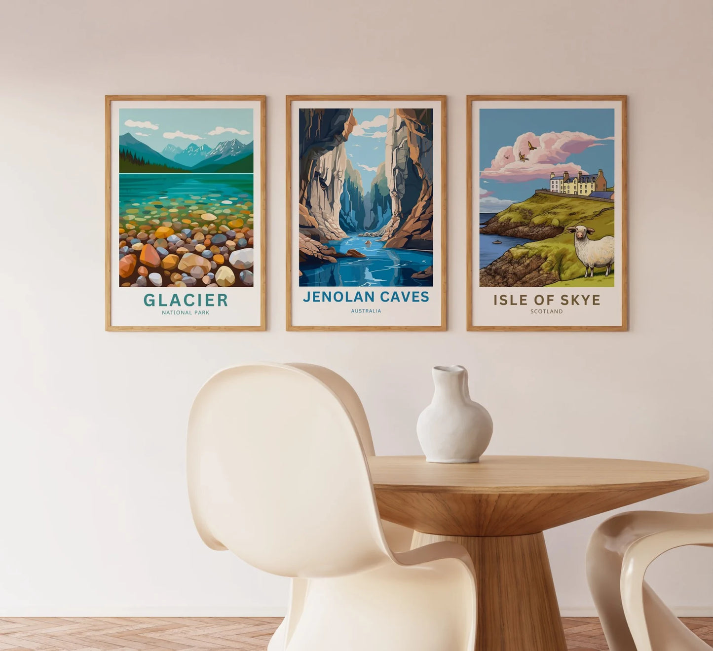 Jenolan Caves Travel Poster