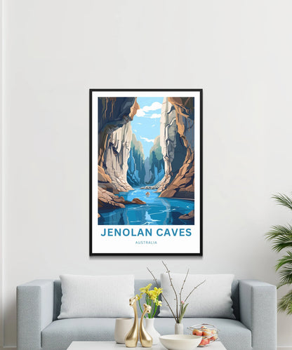 Jenolan Caves Travel Poster