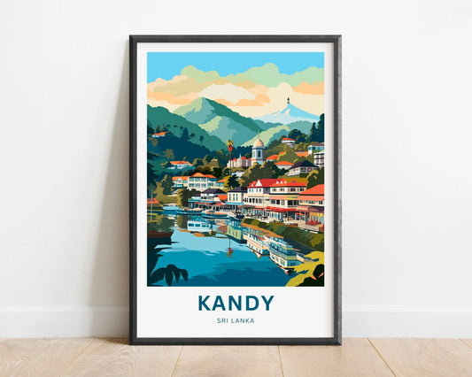 Kandy Travel Poster