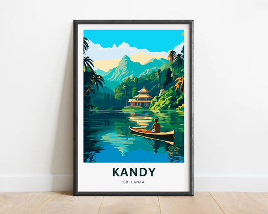 Kandy Travel Poster
