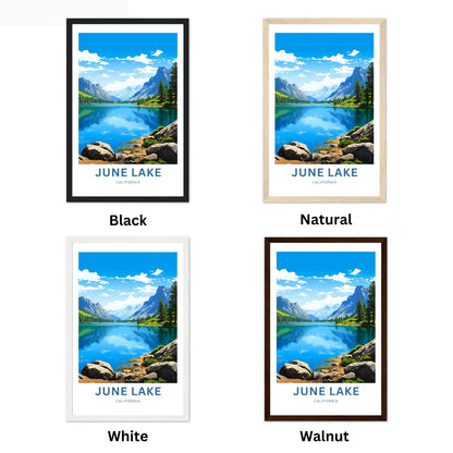 June Lake Travel Poster