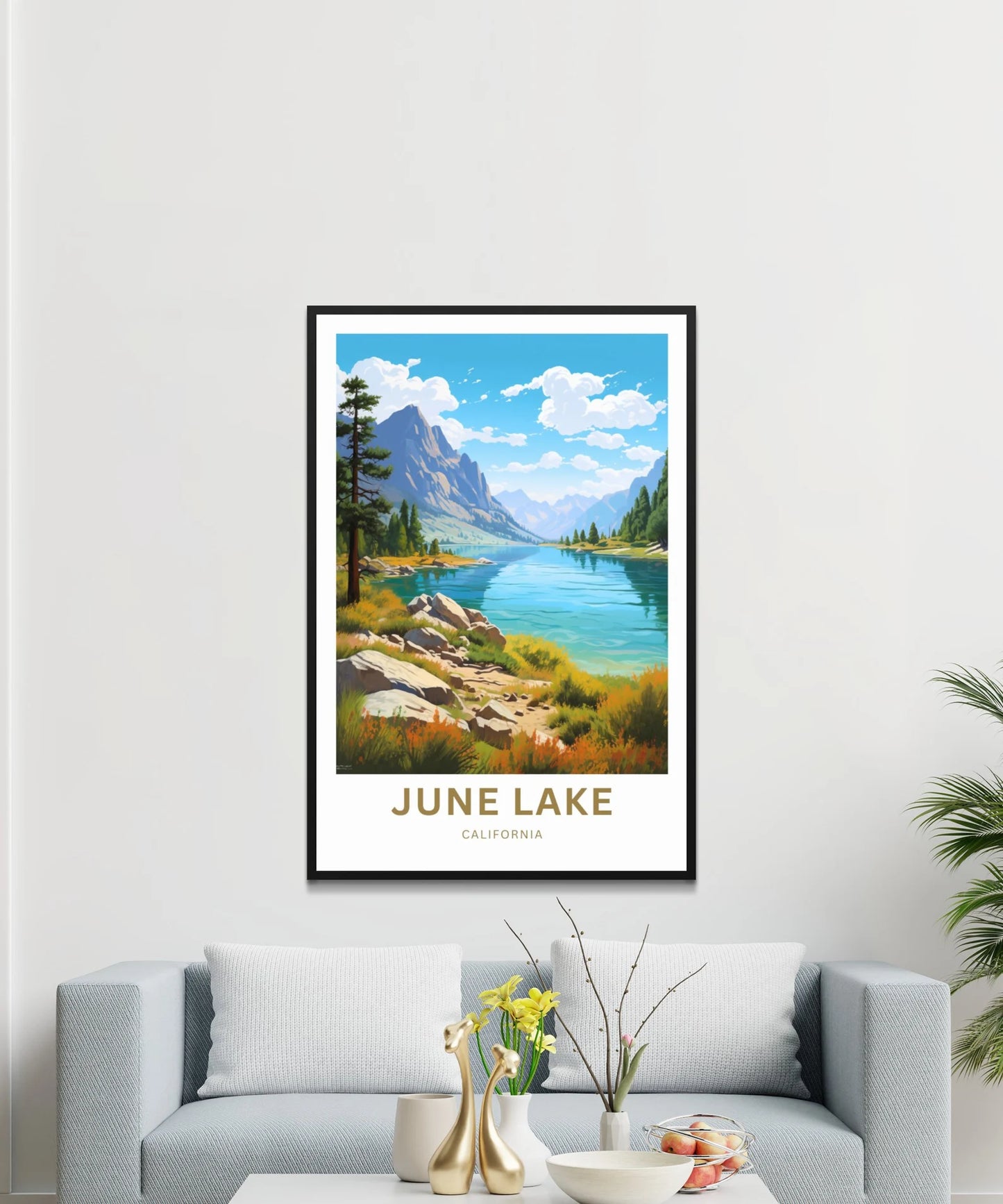 June Lake Travel Poster