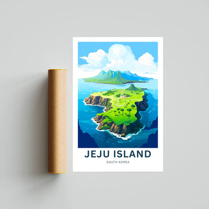 Jeju Island Travel Poster