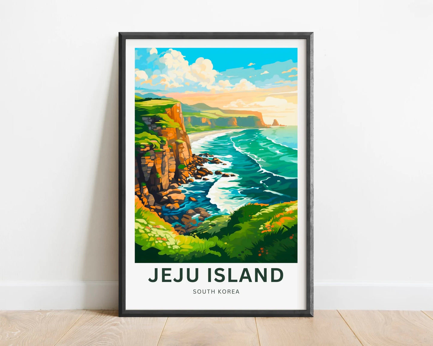 Jeju Island Travel Poster