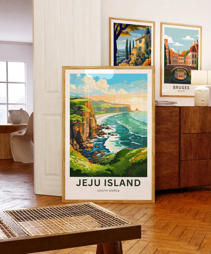 Jeju Island Travel Poster