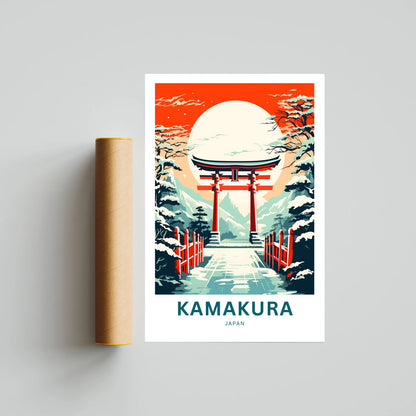 Kamakura Travel Poster