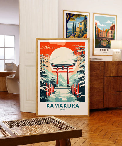 Kamakura Travel Poster