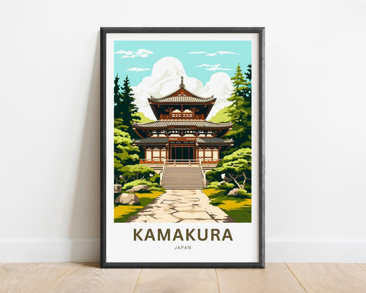 Kamakura Travel Poster
