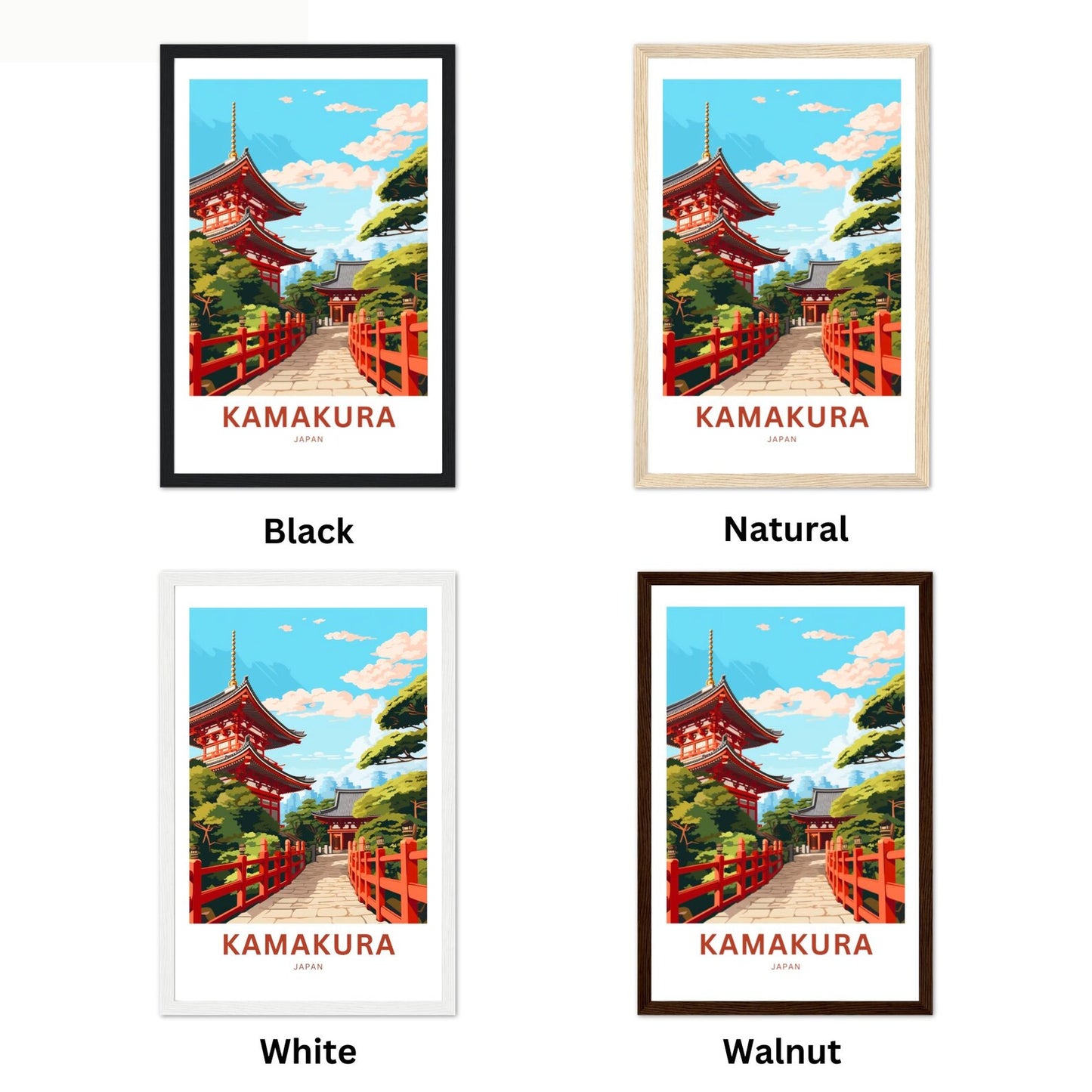 Kamakura Travel Poster