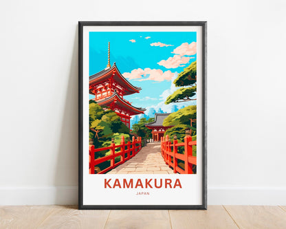 Kamakura Travel Poster