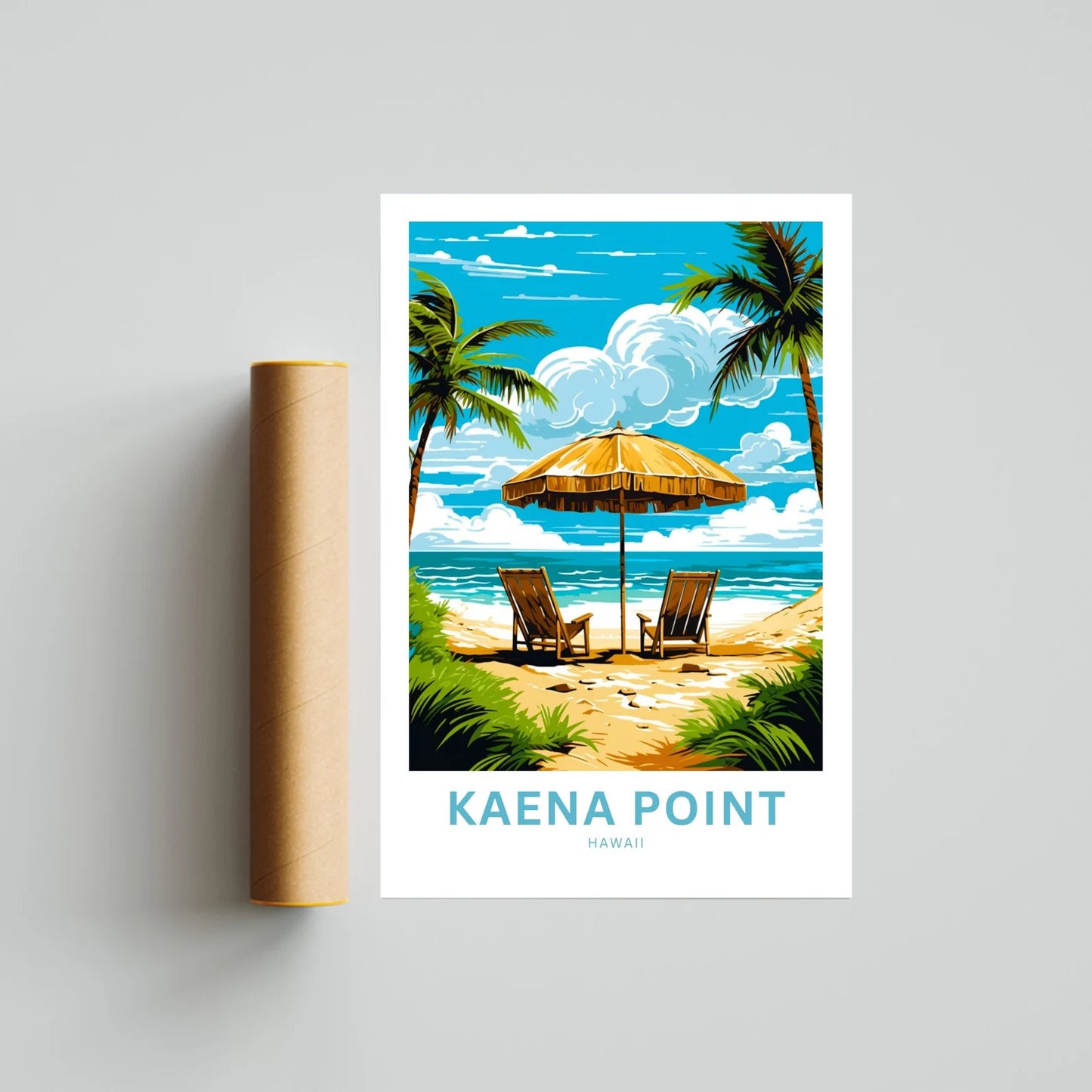 Kaena Point Travel Poster
