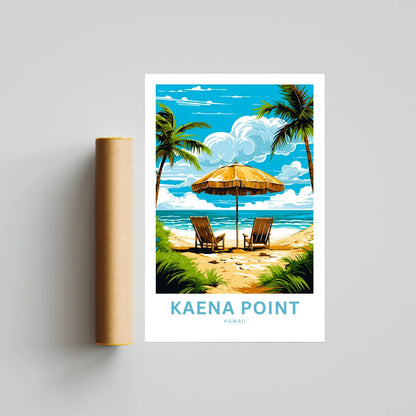 Kaena Point Travel Poster