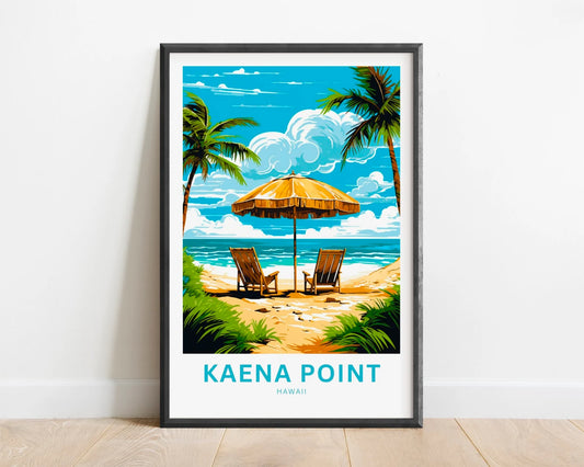 Kaena Point Travel Poster