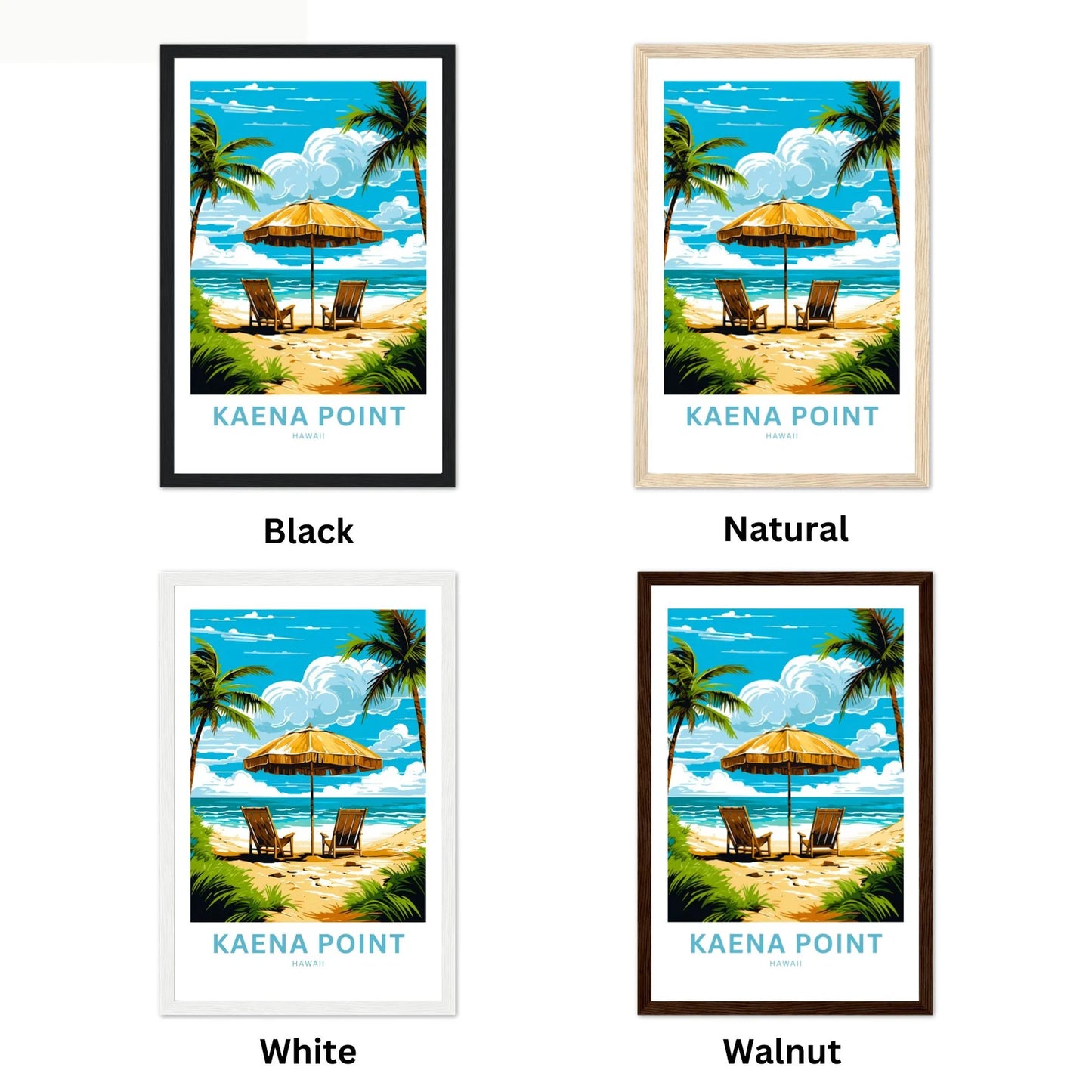 Kaena Point Travel Poster
