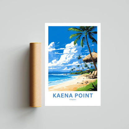 Kaena Point Travel Poster