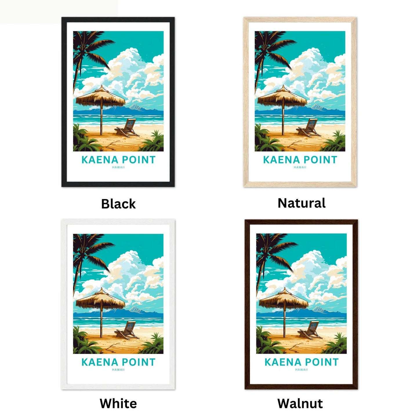 Kaena Point Travel Poster