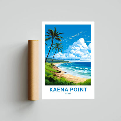 Kaena Point Travel Poster