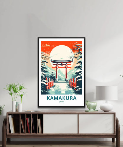 Kamakura Travel Poster