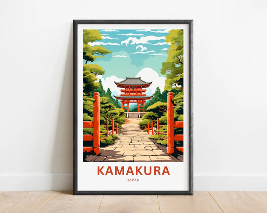 Kamakura Travel Poster