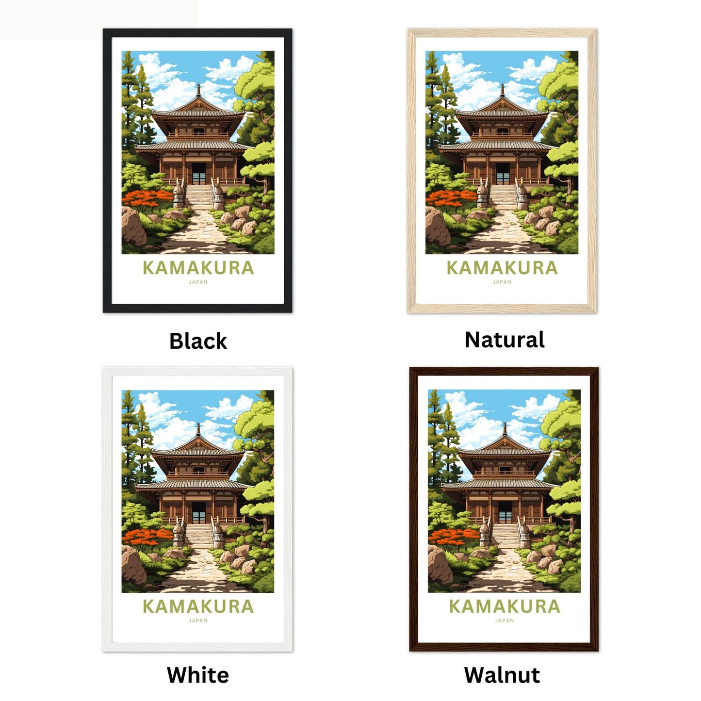 Kamakura Travel Poster
