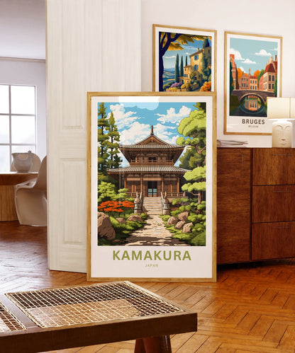 Kamakura Travel Poster
