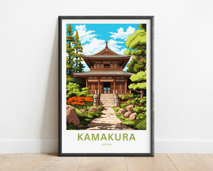 Kamakura Travel Poster
