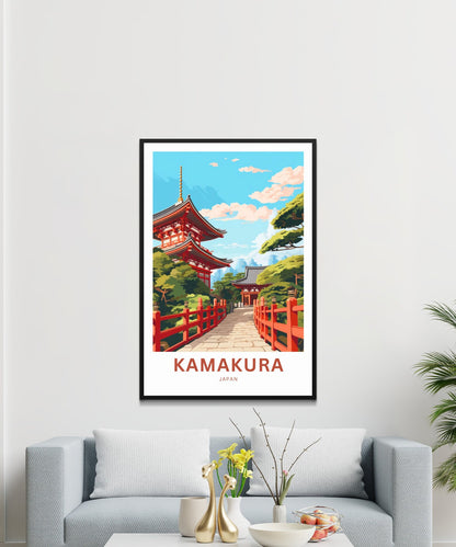 Kamakura Travel Poster