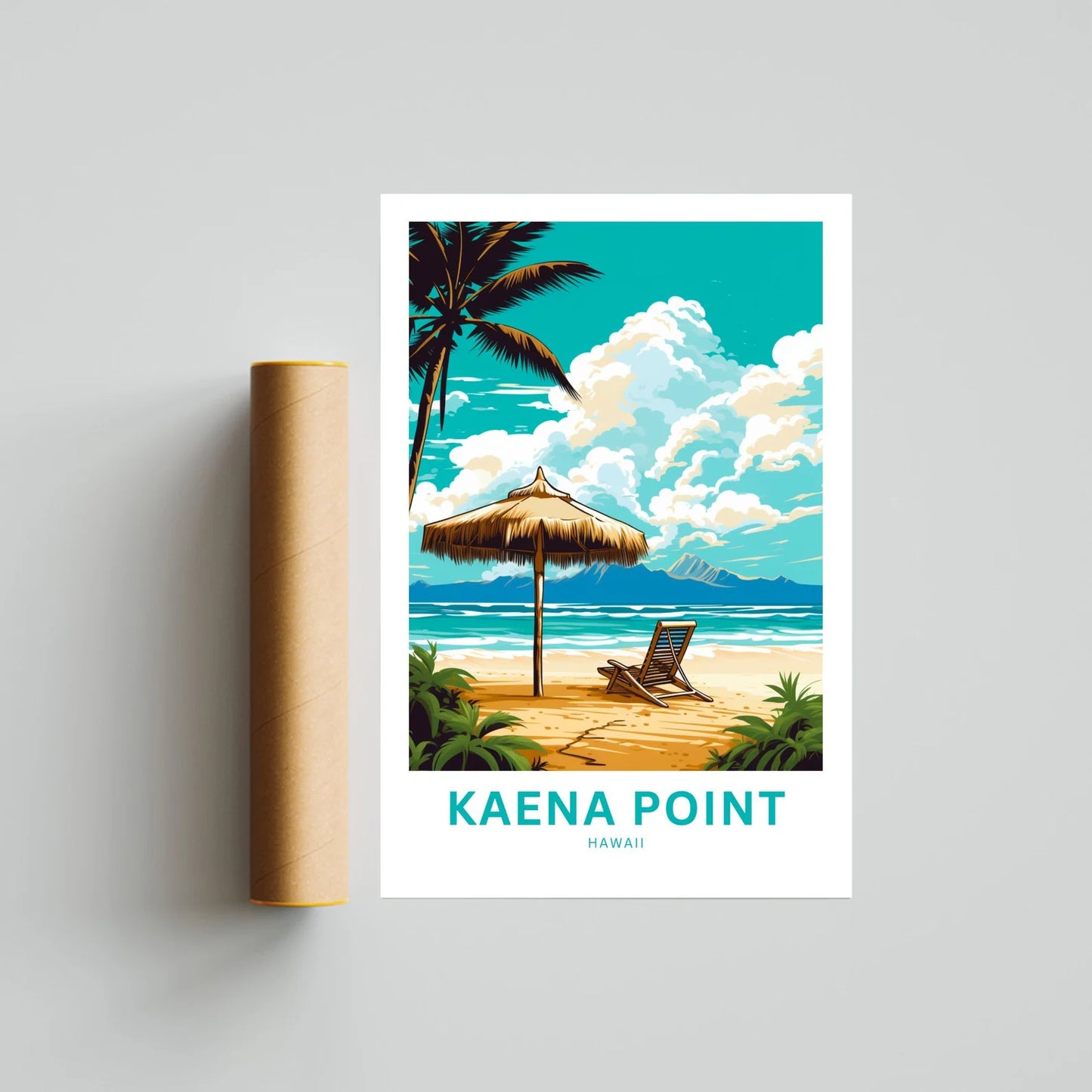 Kaena Point Travel Poster