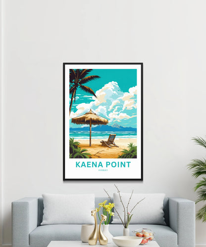 Kaena Point Travel Poster