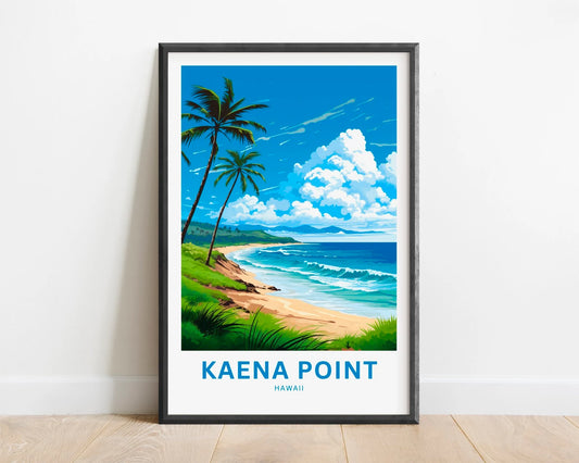 Kaena Point Travel Poster